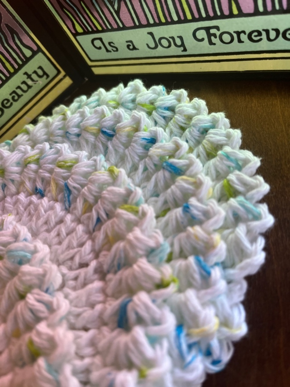 Crochet cotton coasters - Picture 3 of 5